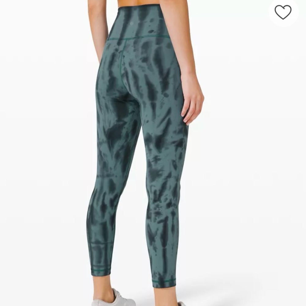 Lululemon Wunder Train Tight 25" in Teal and Dark Blue. Women’s Size 4 - Picture 3 of 6